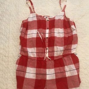 Plaid shorts jumper
